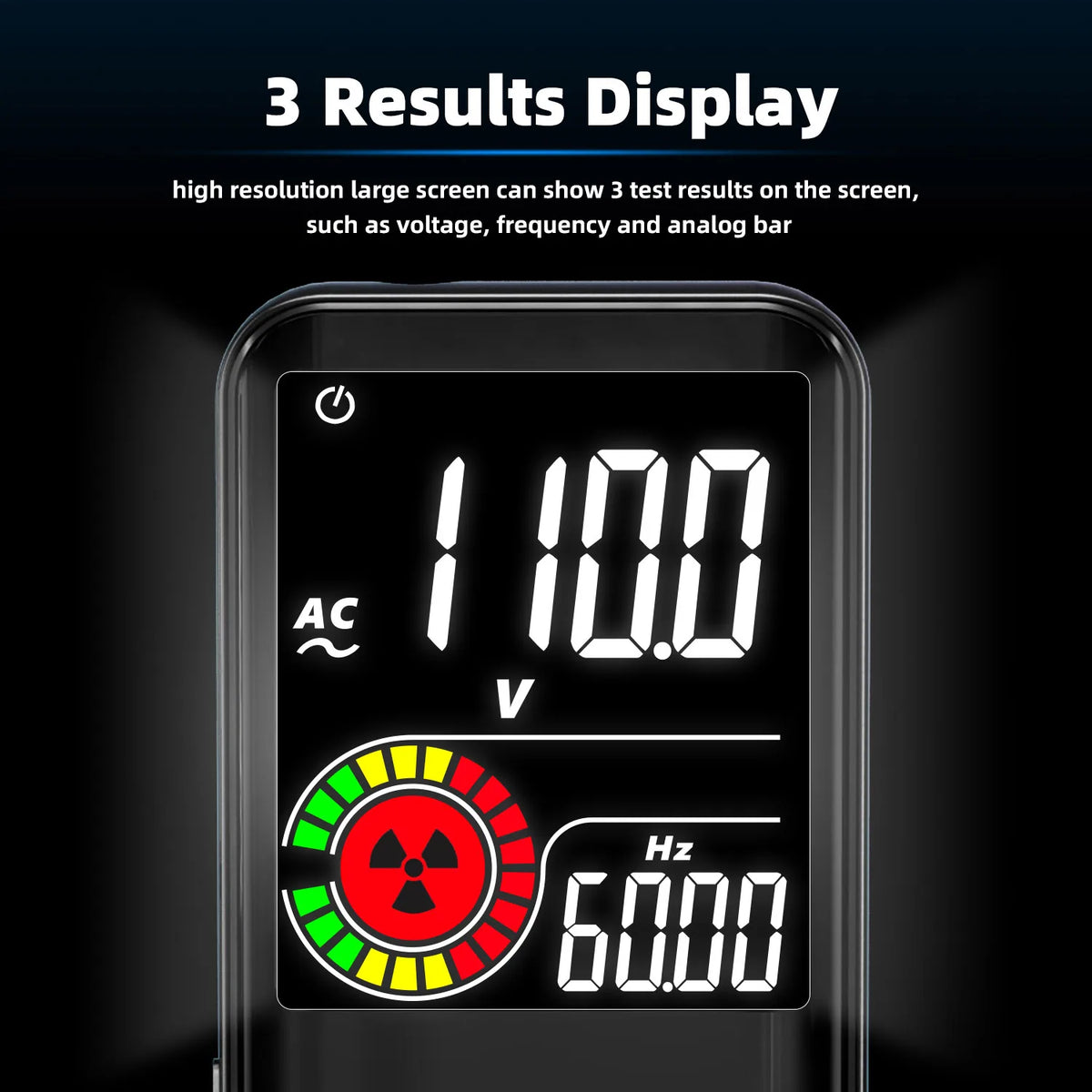 Digital Multimeter Color Display 9999 Count Auto Range Voltmeter Rechargeable with EMF Detector Capacitance Diode Tester