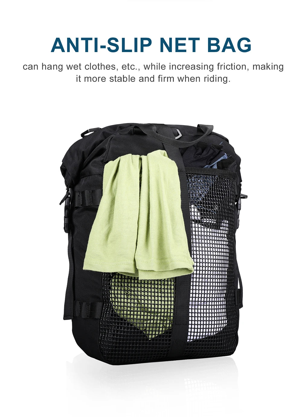 Rhinowalk Motorcycle Rear Seat Bag 10L 20L 30L Waterproof Luggage Pack Motocross Multi-Function Bumper Modification Bale