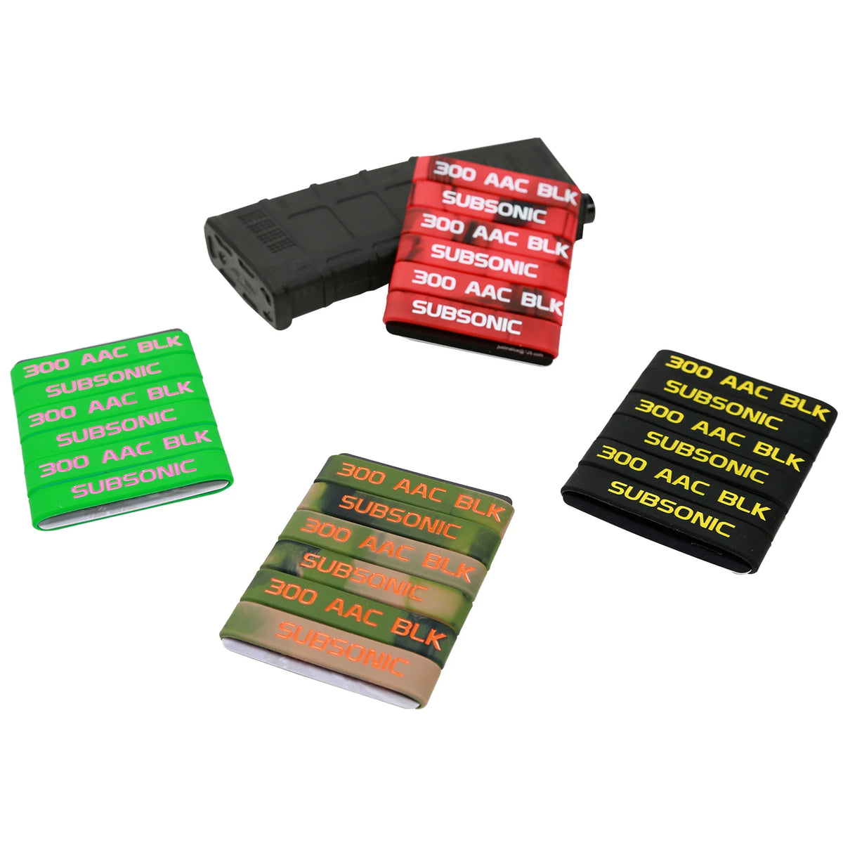 6/12 Pack Magazine Marking Band for 5.56 Nato 300 Blackout Magazine Marking Rubber Band Muti-Colors US Fast Shipping