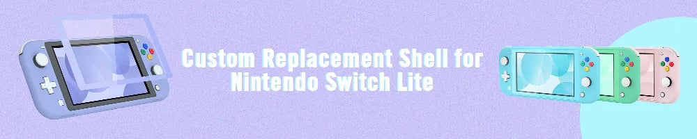 DIY Replacement Shell Housing Case with Screen Protector for Switch Lite