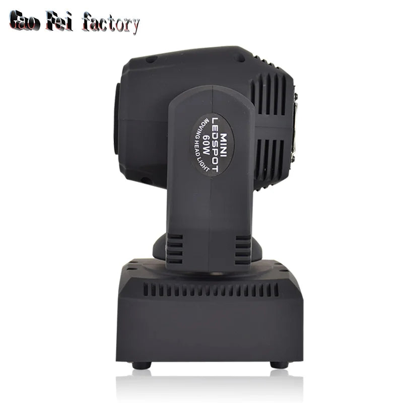 60W Mini Led Dmx Gobo Moving Head Spot Light For Club Dj Stage Lighting Party Disco Wedding Event