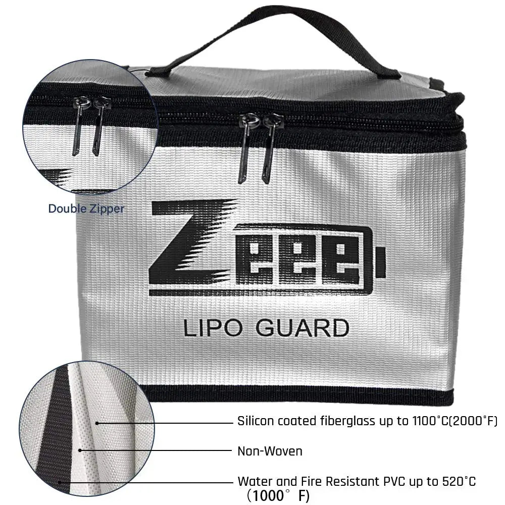 Fireproof LiPo Battery Safe Bag, Explosion-Proof Charging and Storage Guard