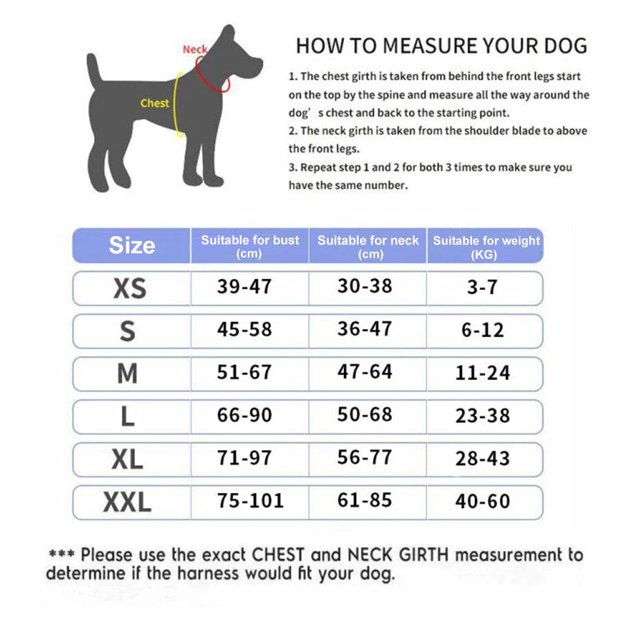 Personalized No-Pull Dog Harness, Reflective Breathable Vest for Small to Large Dogs, Walking and Training