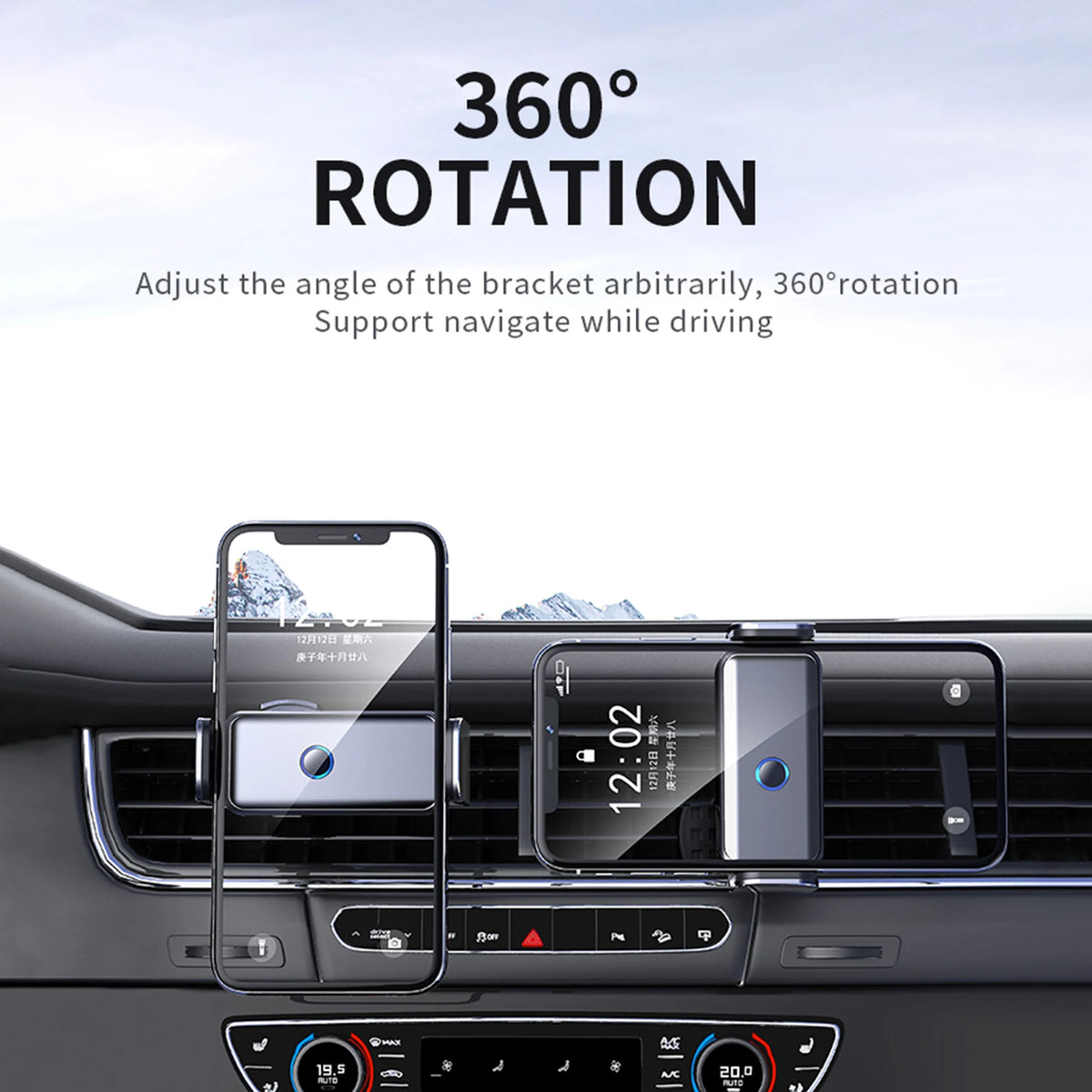 2021 Electric Mobile Phone Holder Smart Induction Car Air Outlet Mobile Phone Navigation Car Bracket