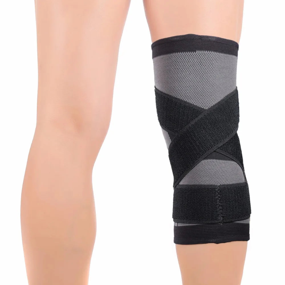 Sports Fitness Knee Pads Support Bandage Braces Elastic Nylon Sport Compression Sleeve for Basketball