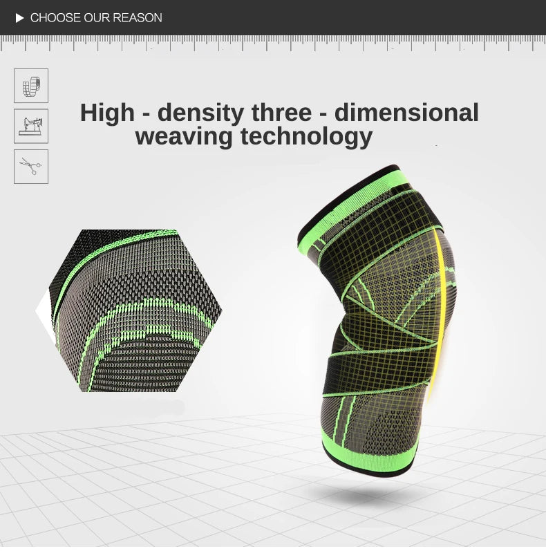 Sports Fitness Knee Pads Support Bandage Braces Elastic Nylon Sport Compression Sleeve for Basketball