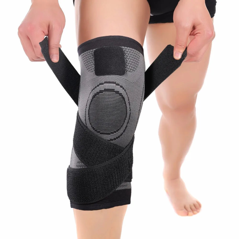 Sports Fitness Knee Pads Support Bandage Braces Elastic Nylon Sport Compression Sleeve for Basketball