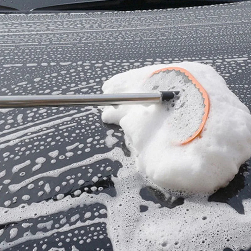 Cleaning Car Wash Brush Soft the head of Wiping Mop Replace Vehicle Telescoping Handle Cleaning Tool