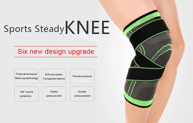 Sports Fitness Knee Pads Support Bandage Braces Elastic Nylon Sport Compression Sleeve for Basketball