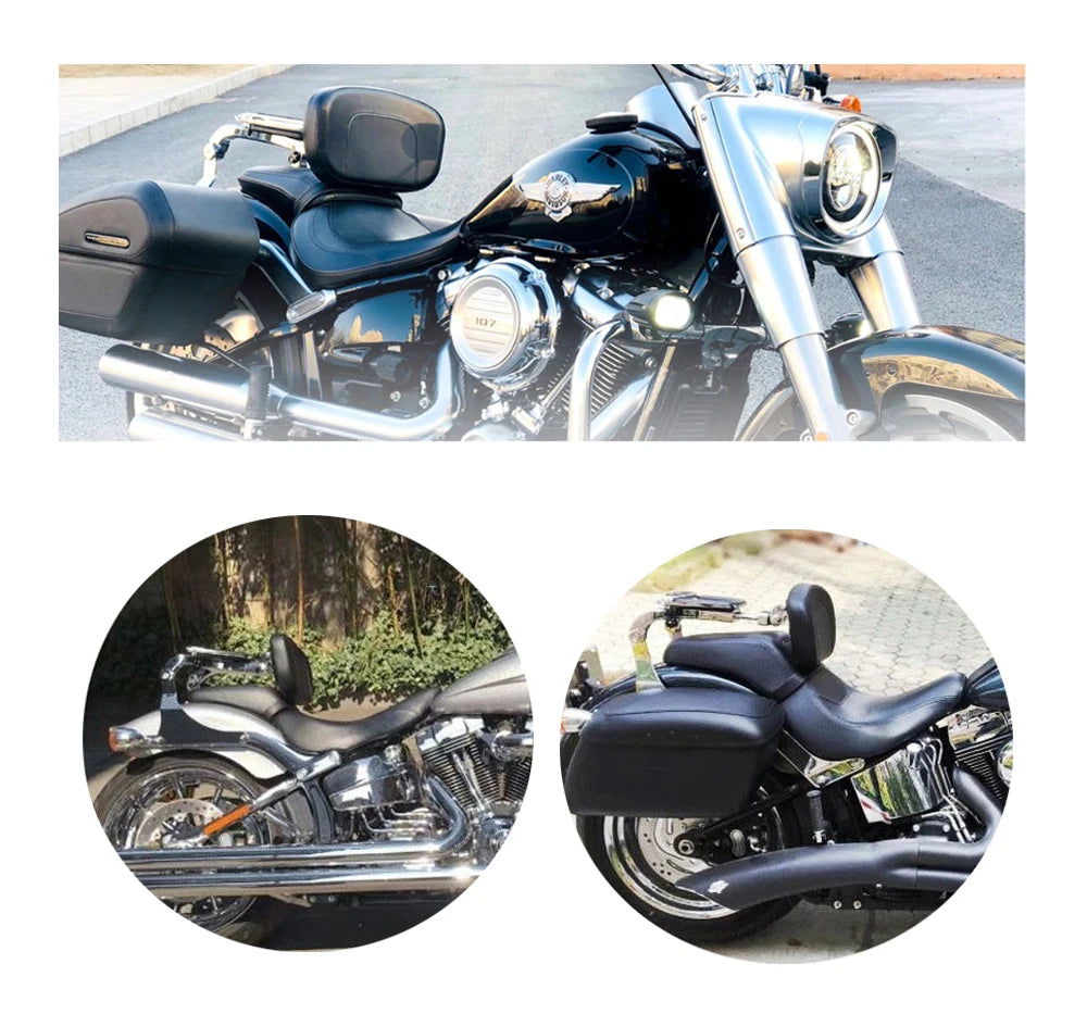 Motorcycle Backrest Multi-Purpose Driver Passenger Backrest For Harley Models Breakout 2013-2021 Fat Boy 2018-2022