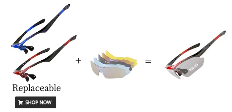 ROCKBROS Polarized Cycling Glasses  Clear Bike Glasses Eyewear UV400 Outdoor Sport Sunglasses Men Women Cycling Sunglasses