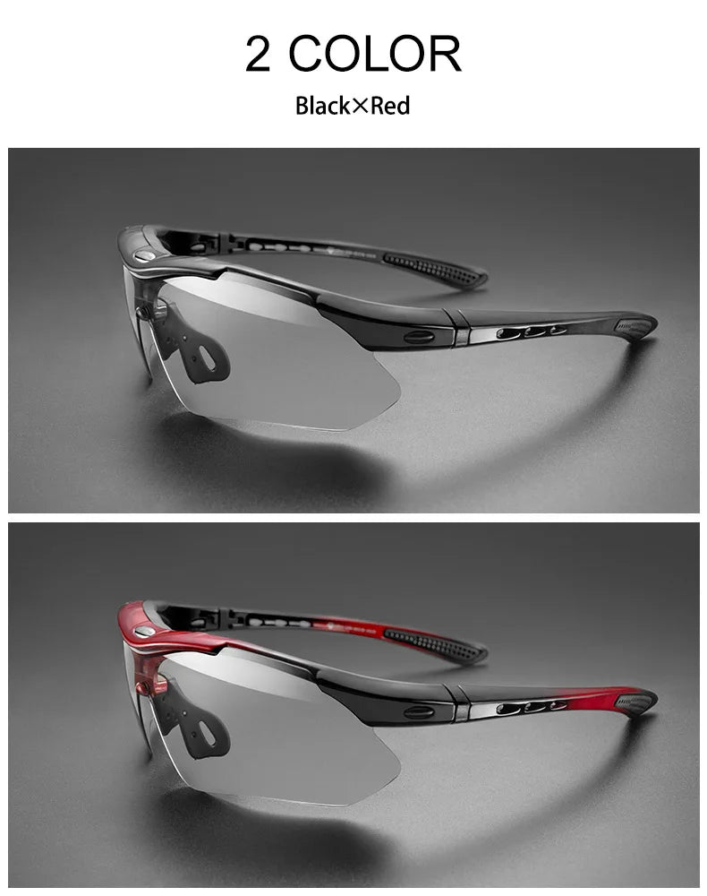 Photochromic Cycling Glasses Bicycle UV400 Sports Glasses Ultralight Riding MTB Sunglasses Men Fishing Bike Equipment