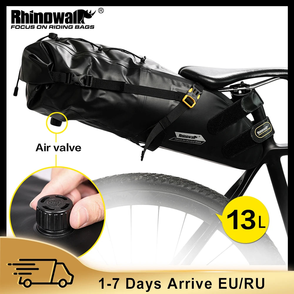 Bicycle Bag 5L-13L Full Waterproof Road Mountain Bike Cycling Rear Rack Bag Luggage Pannier Bike Saddle Accessories