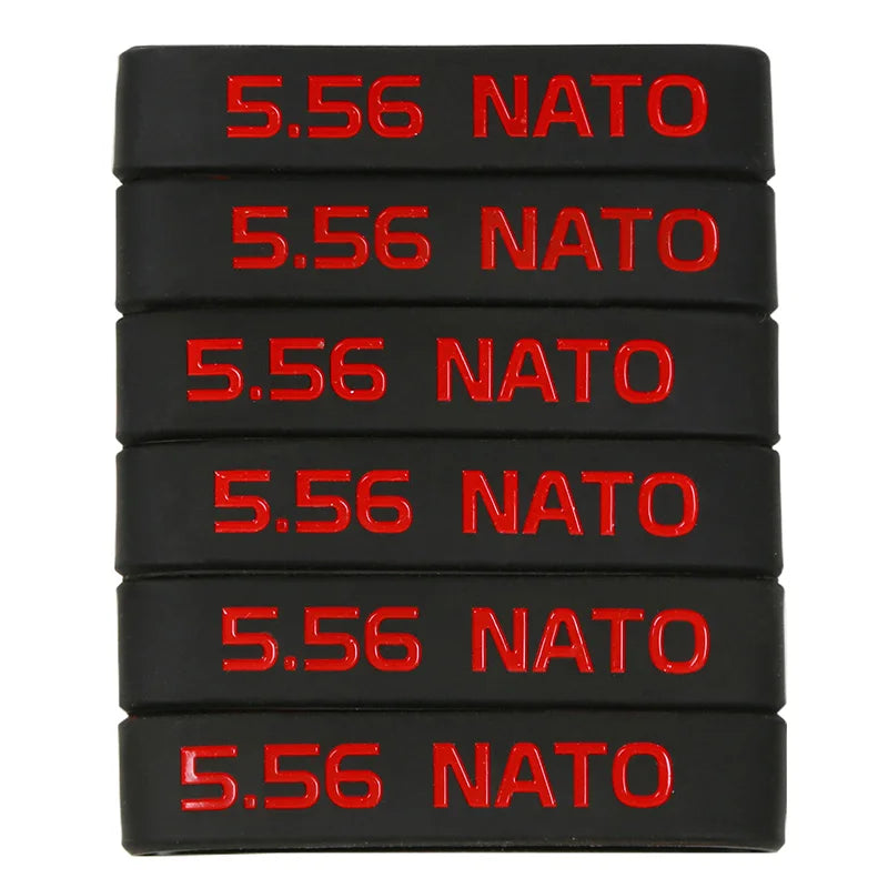 6/12 Pack Magazine Marking Band for 5.56 Nato 300 Blackout Magazine Marking Rubber Band Muti-Colors US Fast Shipping