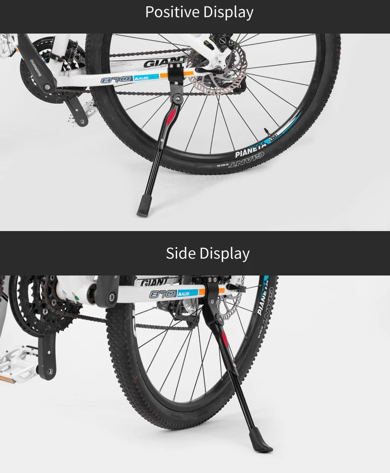 ROCKBROS Bicycle Kickstand Parking Cycling Adjustable MTB Road Racks Bike Support Side Kick Stand Foot Brace Accessories