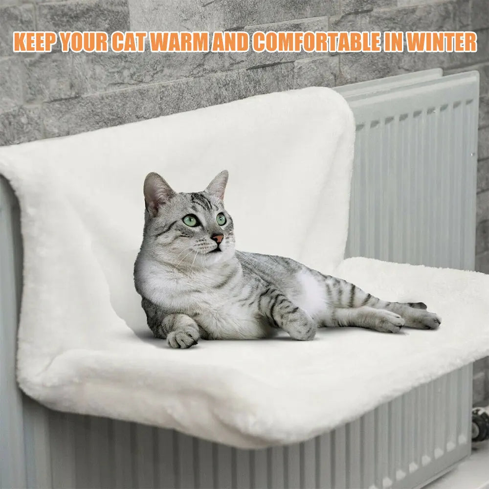 Hanging Cat Bed Removable Cat Hammock Pet Beds for Radiator Bench Kitten Nest With Strong Durable Metal Frame Cat Accessories
