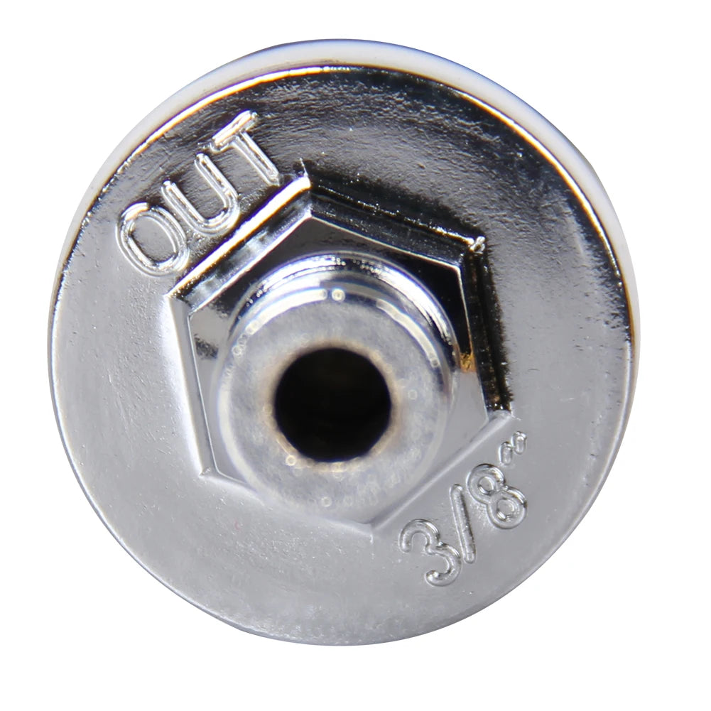 10mm 3/8'' Universal Chrome Glass Fuel Filter Car Petrol Diesel Inline Reusable