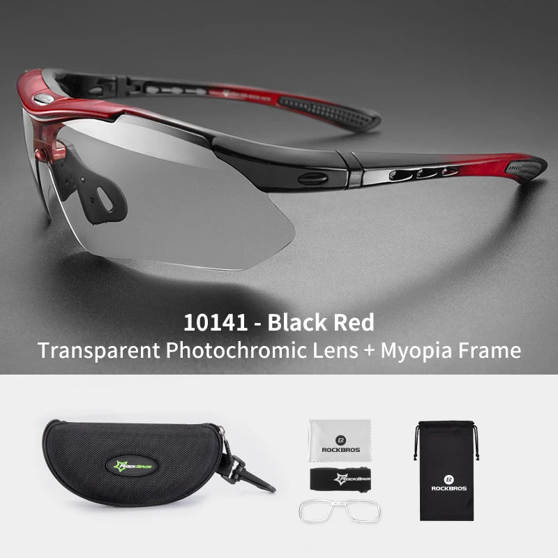 Photochromic Cycling Glasses Bicycle UV400 Sports Glasses Ultralight Riding MTB Sunglasses Men Fishing Bike Equipment