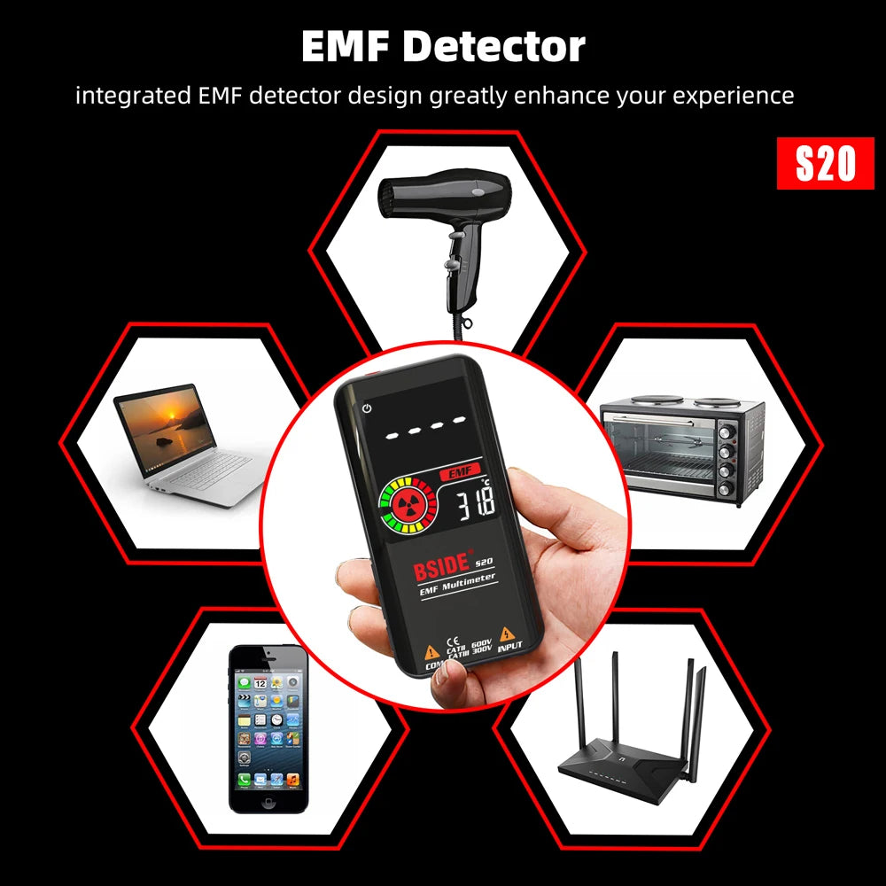 BSIDE Smart Digital Multimeter 9999 Counts with EMF