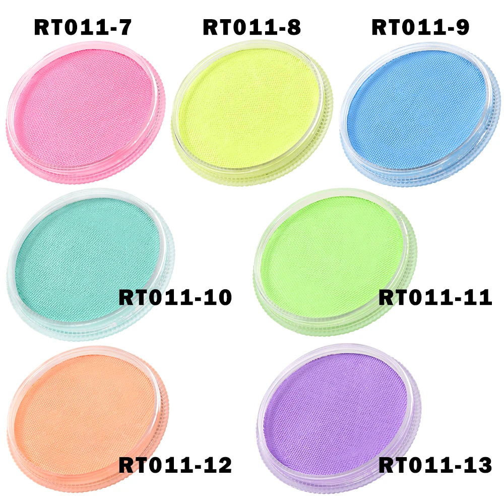 OPHIR DIY  Face Painting Neon Fluorescent  Makeup Drawing for Halloween Body Paint Pigment 30g/Set 13 Colors for Choose RT011