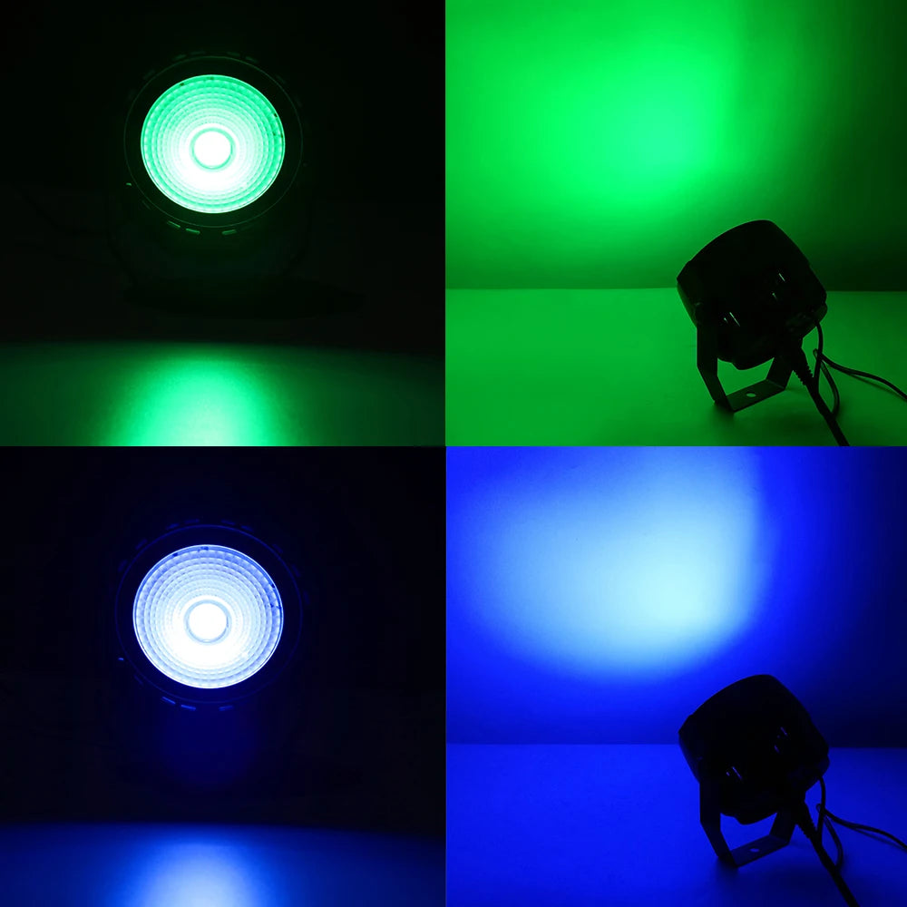 Wireless Remote Control LED Par COB 30W RGB 3in1 Lighting DMX Control Stage Lighting Effect Professional for DJ Party Club