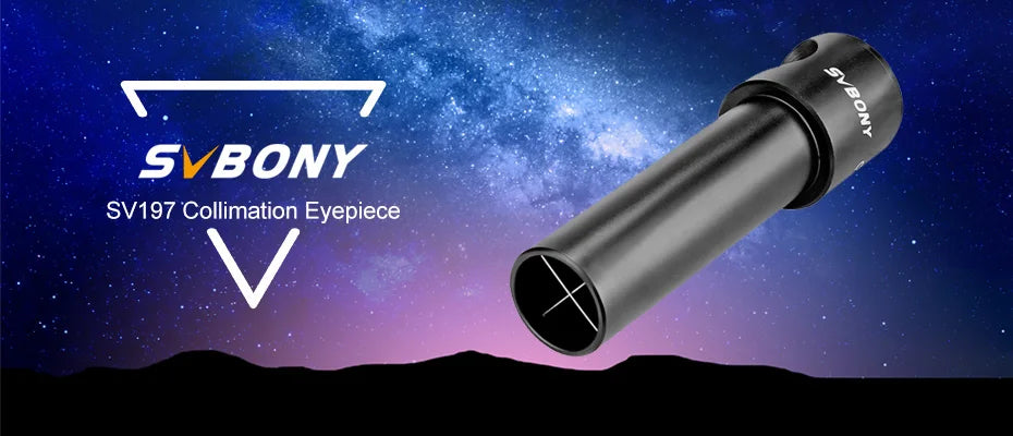 SVBONY Cheshire Collimation Eyepiece 1.25'' for Newtonian, SCT Telescope,Astronomical Telescope Accessory SV197