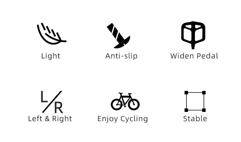 ROCKBROS Ultralight Seal Bearings Bicycle Bike Pedals Cycling Nylon Road bmx Mtb Pedals Flat Platform Bicycle Parts Accessories