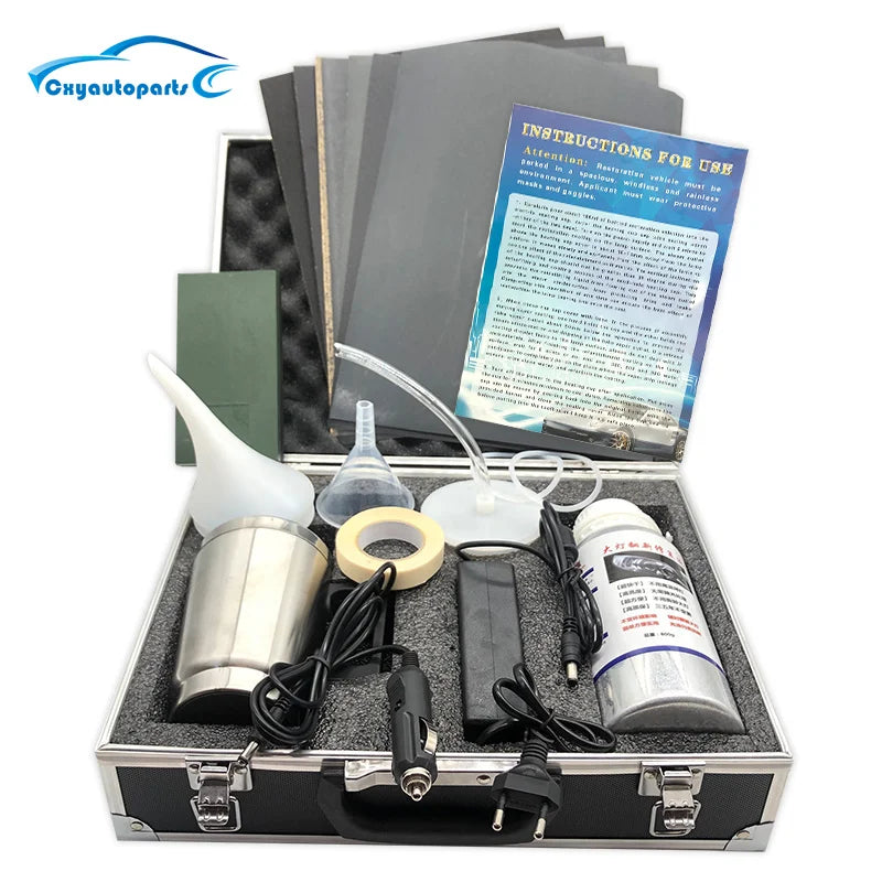 Car Headlight Restoration Kit, Liquid Polymer Headlamp Polish and Repair Set