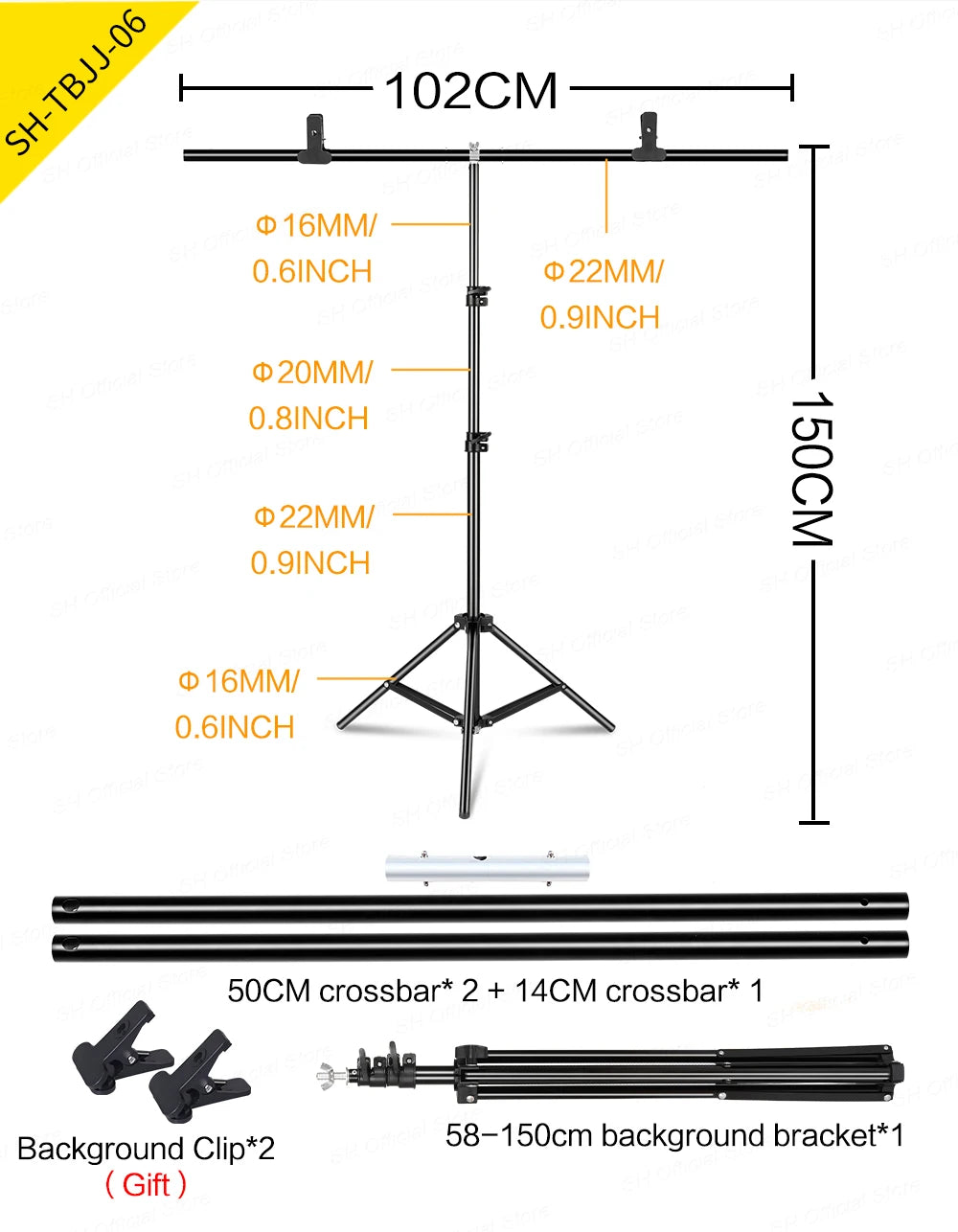Photography Photo Studio T-Shape Backdrop Background Stand Frame Support System Kit For Video Chroma Key Green Screen With Stand
