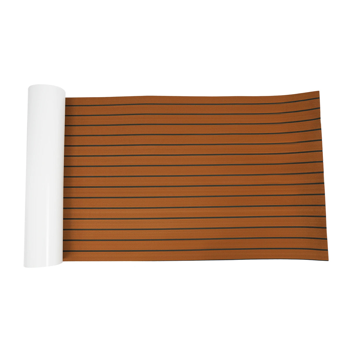 Self-Adhesive EVA Foam Floor Mat 90x240cm Faux Teak Waterproof Boat Decking RV Floor Pad 6mm Thick for Marine Caravan Home Gym