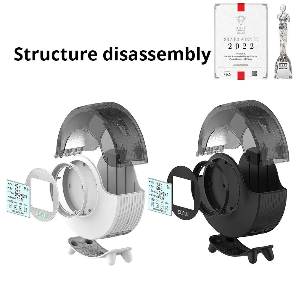 SUNLU S2 3D Filament Dryer with LED Touch Screen, Filament Dry Box