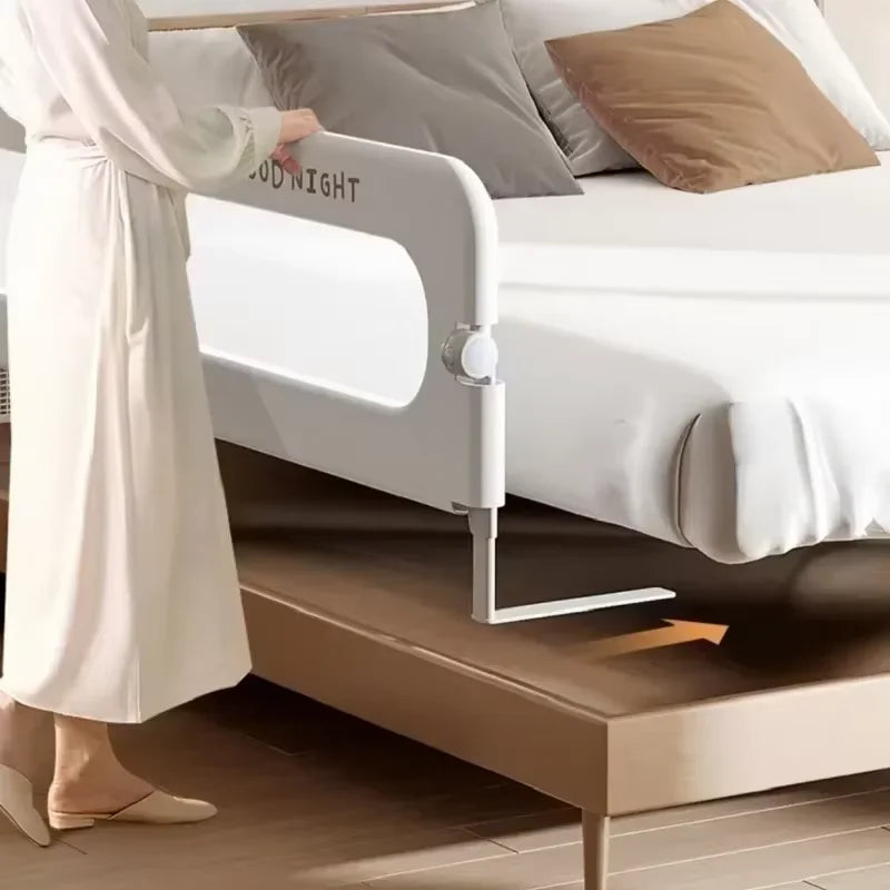 Adjustable Bed Rail Guard for Toddlers, Portable Anti-Fall Safety Bed Barrier