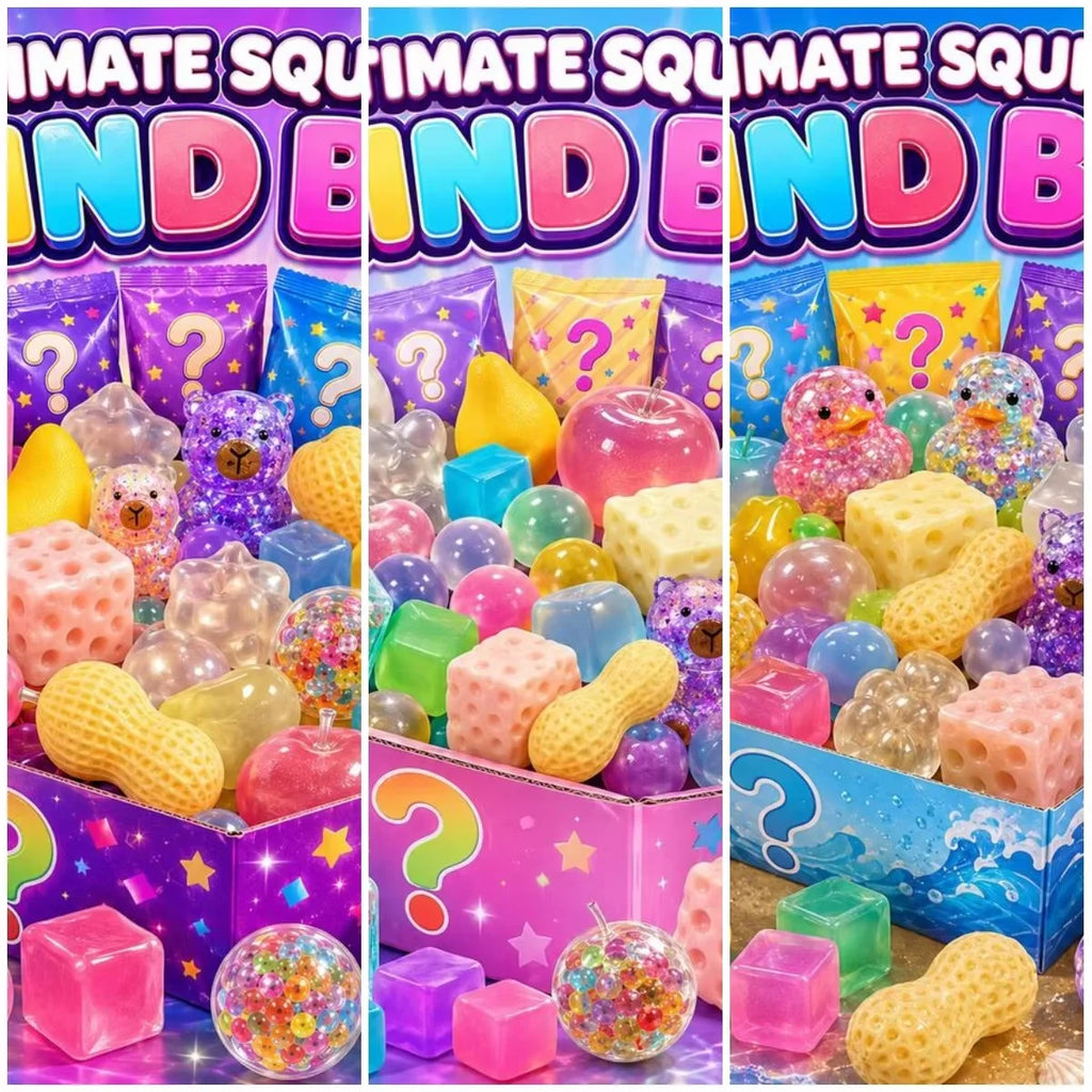 Random 1PC Shipping Squeezing Stress Relief Toy Adorable Cuddly Sensory Decompression Toy Anxiety Relief For Kids Adults Birthday Party Ideal Gift Classroom Relaxation Supplies