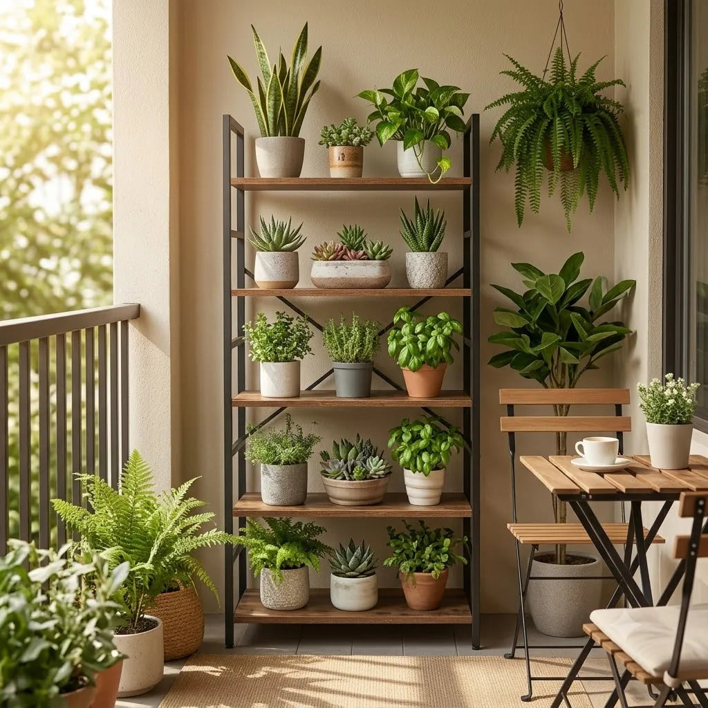 Bookshelf 5＆6 Tier Industrial Rustic Wood Bookcase Open Storage Shelving Unit Black Metal Frame Freestanding Display Rack Multipurpose Storage Organizer for Bedroom Living Room Office Kitchen Plant Decor