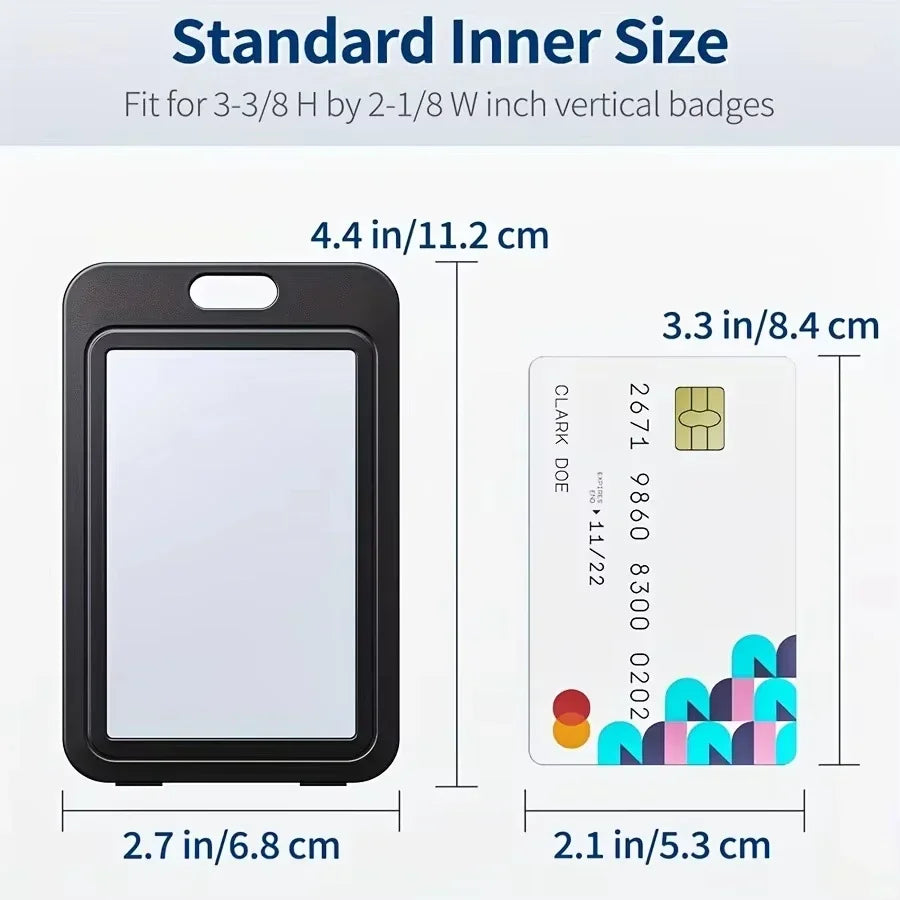 Retractable Double-Sided ID Card Holder