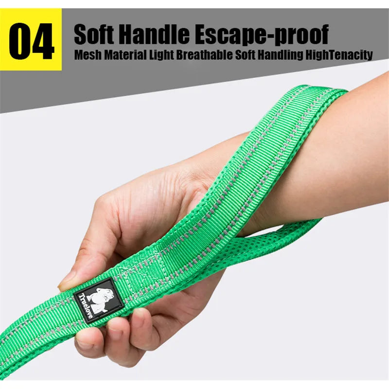 Truelove Soft Padded Pet Leash, Reflective Nylon Mesh 200cm Lead for Dogs and Cats, Available in 11 Colours