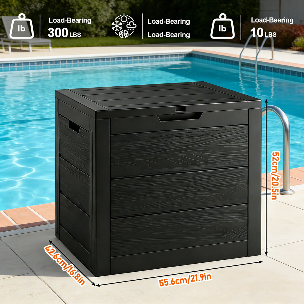 35 Gallon Lockable Resin Deck Box