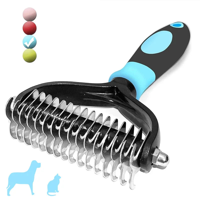 Professional Dog Grooming Brush, Pet Hair Remover Comb for Cats and Dogs