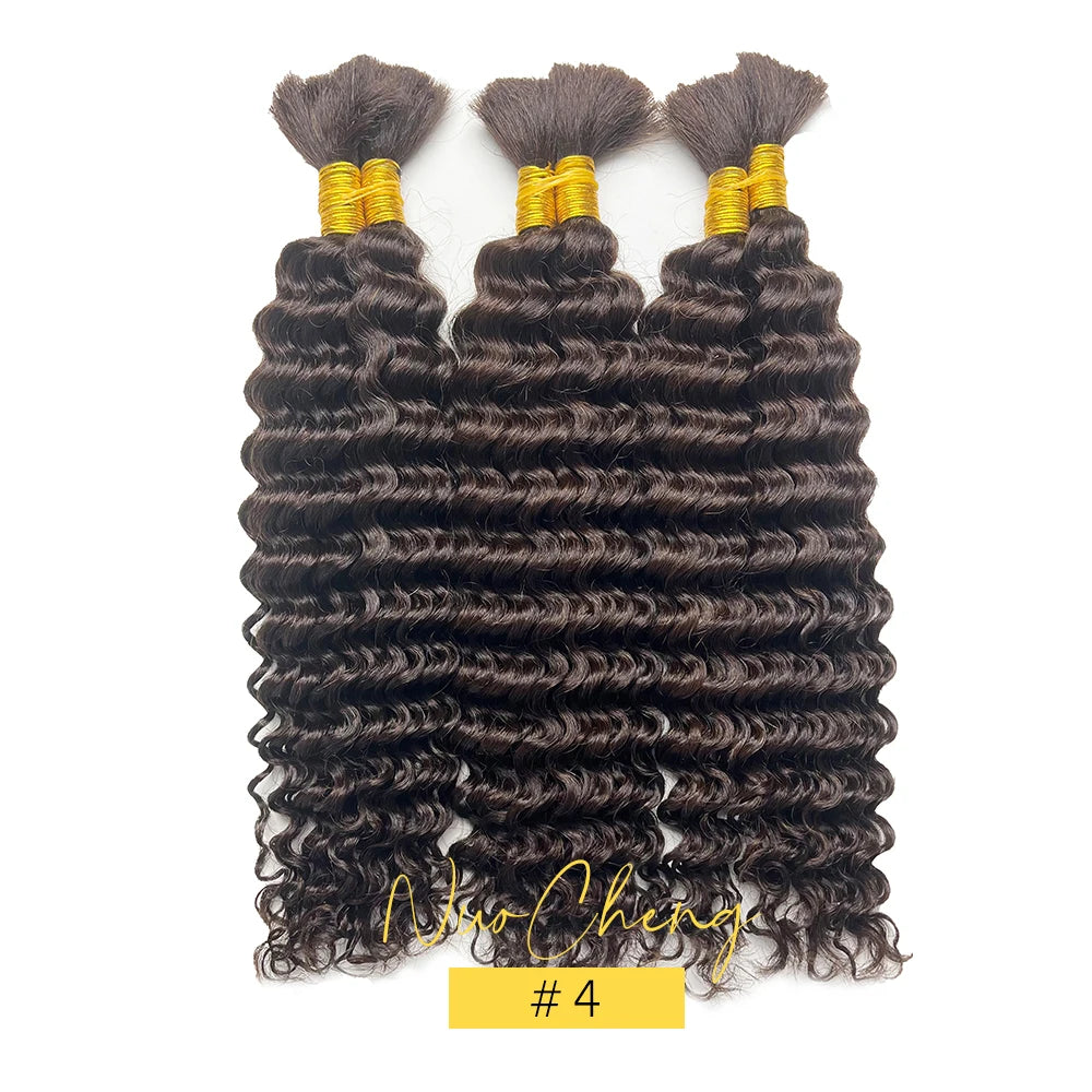 Deep Wave Human Braiding Hair for Boho Braids, 14"