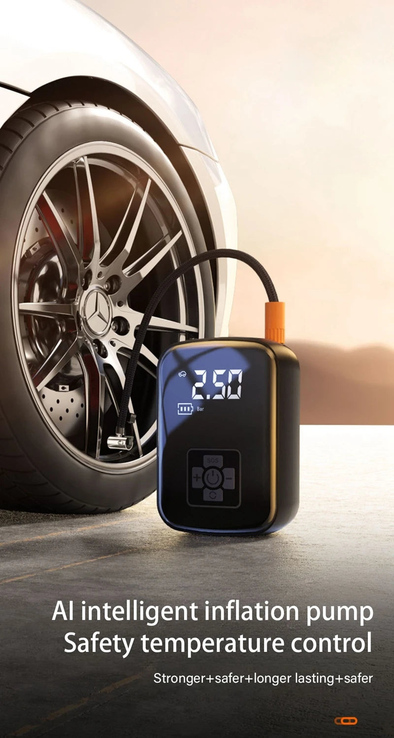 Portable Bicycle Pump 150 PSI Bike Manual Air Pump Balloon Tire Inflator Electric Tire Inflator Pump Cycling Accesories