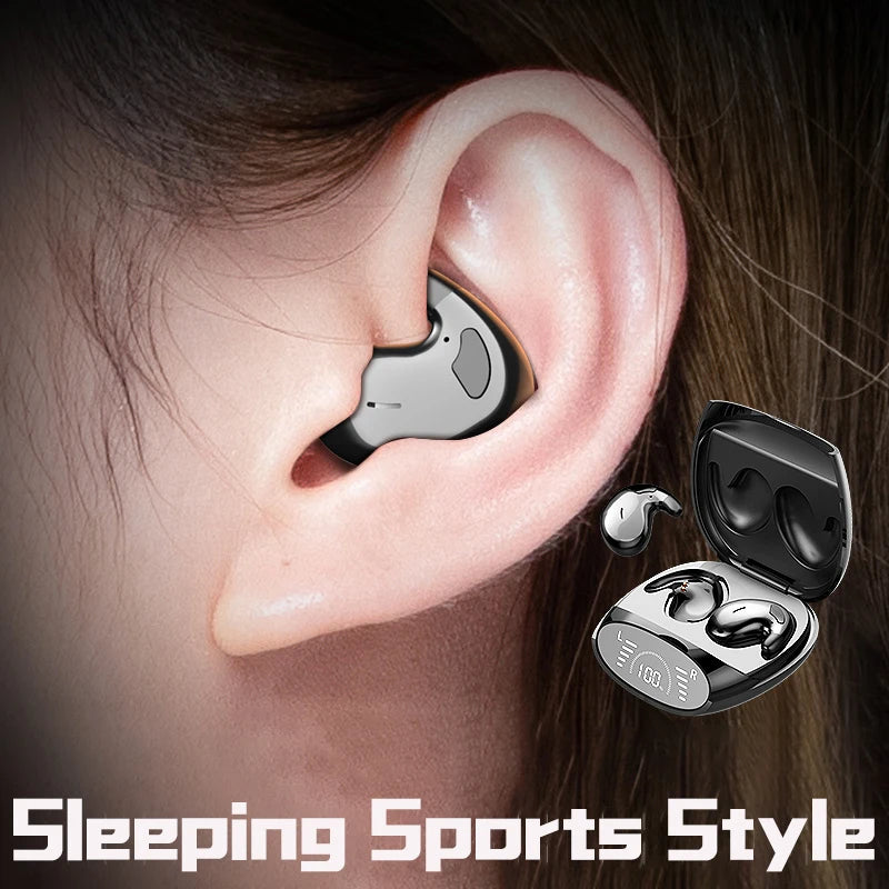 Ultra-Thin Sleep Earbuds, Bluetooth 5.3 Invisible Wireless Earphones for Sleeping and Sports