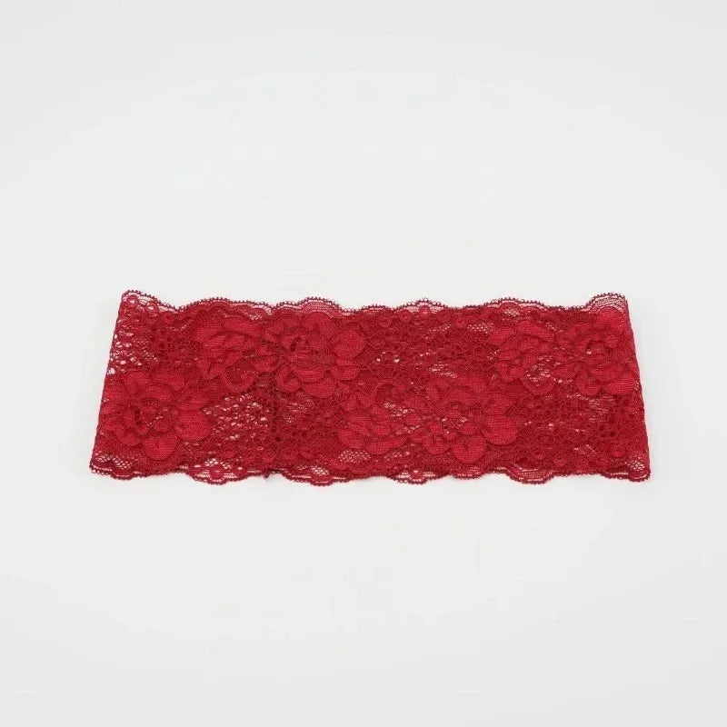 Wide Lace Elastic Headband