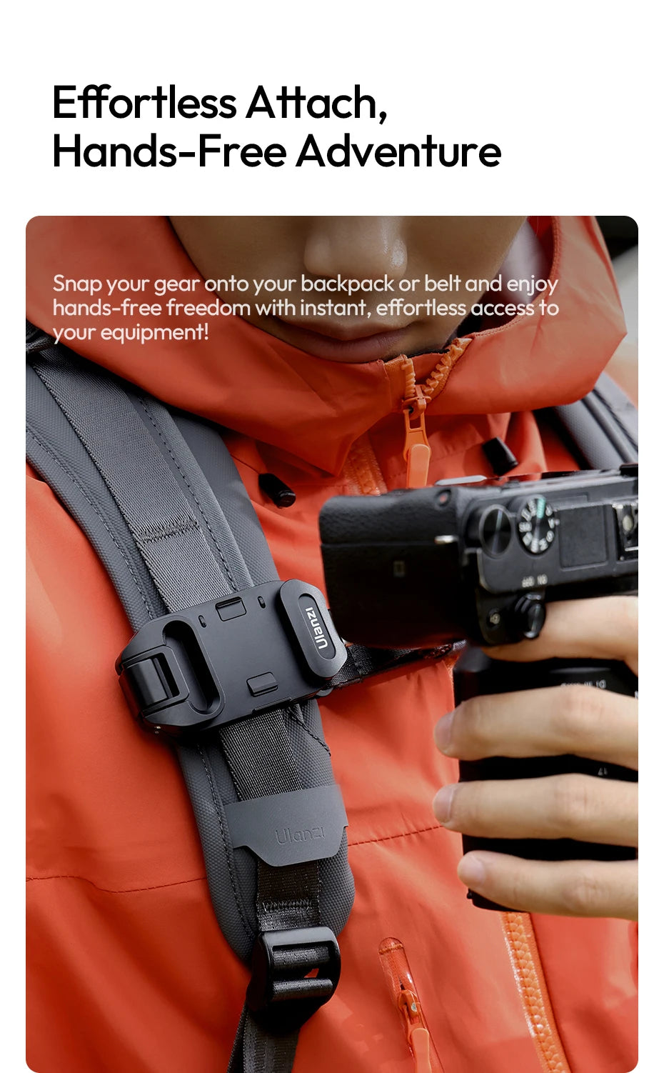 Ulanzi UKA07 Backpack Strap Quick-Release Camera Clip