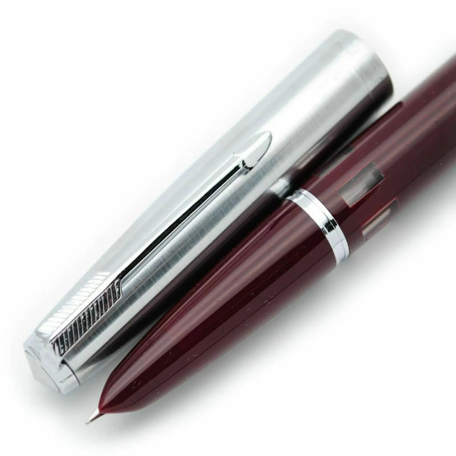 1Pc Deep Brown 138mm Wing Sung 601 Steel Cap Vacumatic Fountain Pen F Nib 0.5mm Ink Pen