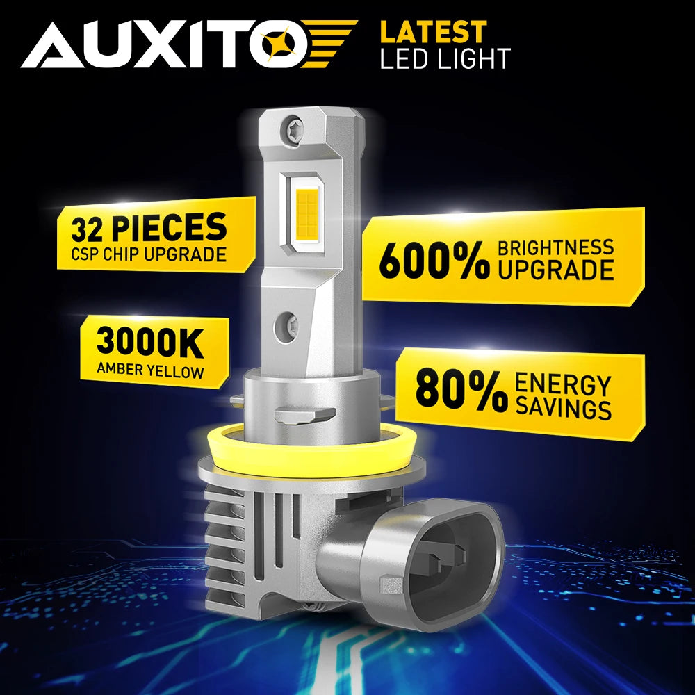 AUXITO H11 LED Fog Light Bulbs, 16000LM (2 Pack)