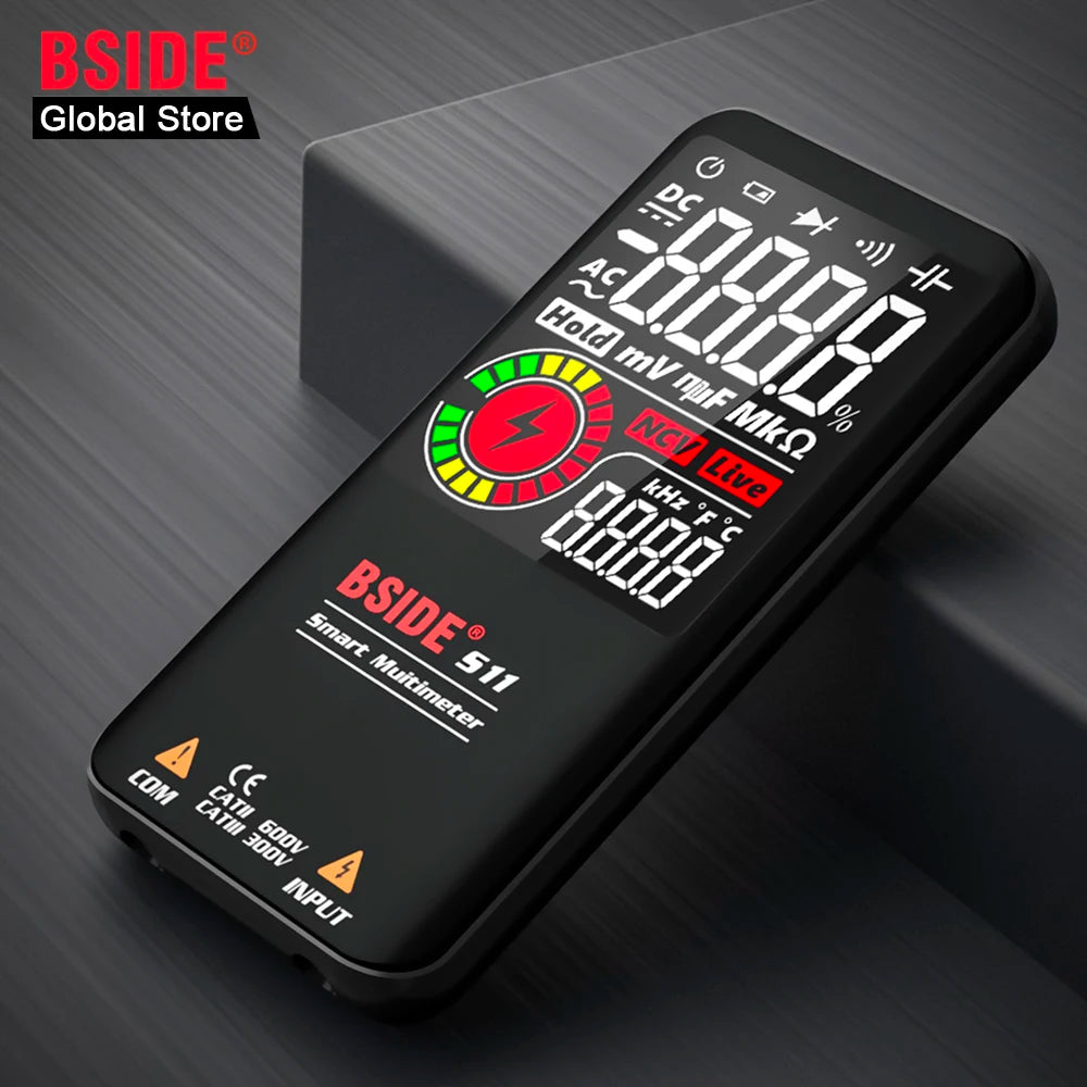 S10 / S11 Digital Smart Multimeter Color LCD Display 9999 Digital DC AC Voltage Capacitor Ohm Diode NCV Hz Tester DMM