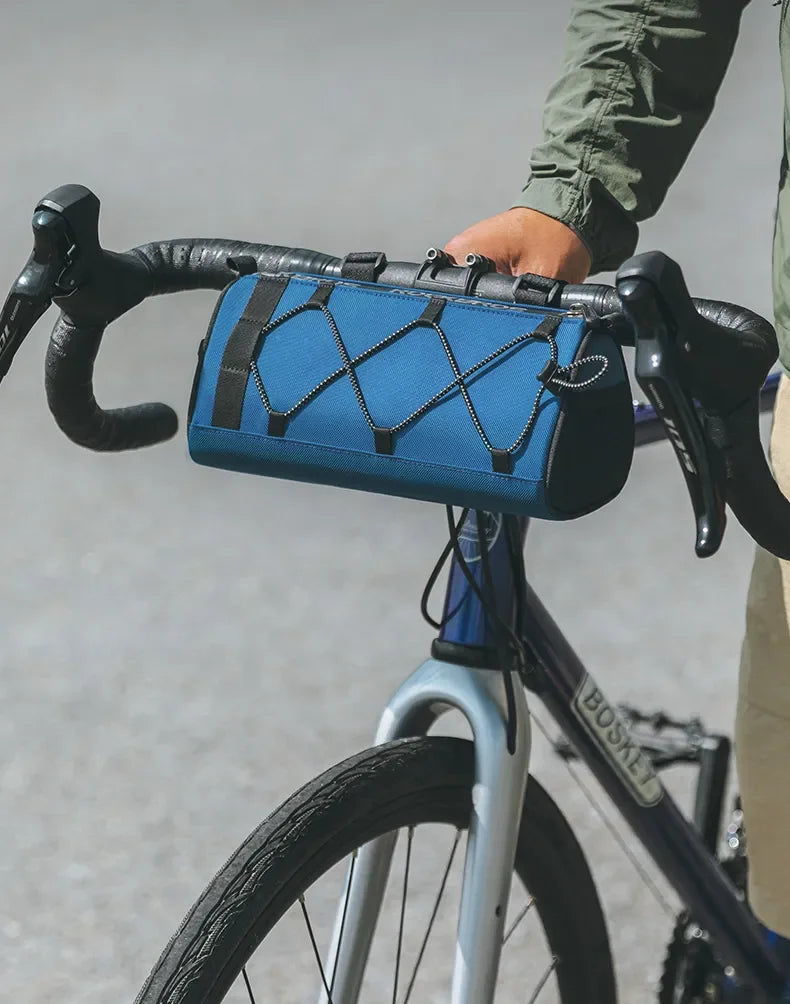 ROCKBROS Bike Handlebar Bag Portable 1.5L Multifunctional Shoulder Bag Highly Reflective Strap Crossbody Cycling Frame Tube Bag
