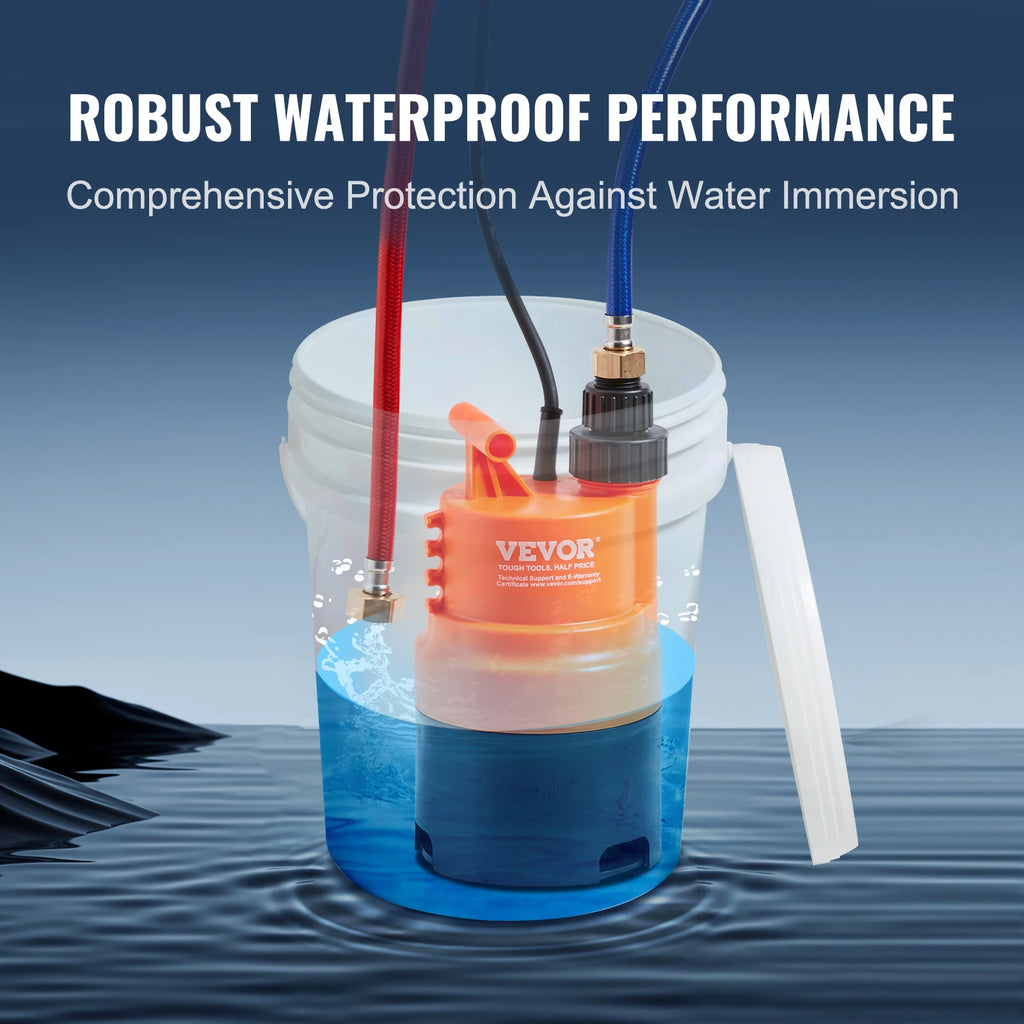 SucceBuy Tankless Water Heater Flushing Kit Includes Efficient Pump & 5 Gallon Pail & 2 Hoses & Descaling Powder Quick Instal
