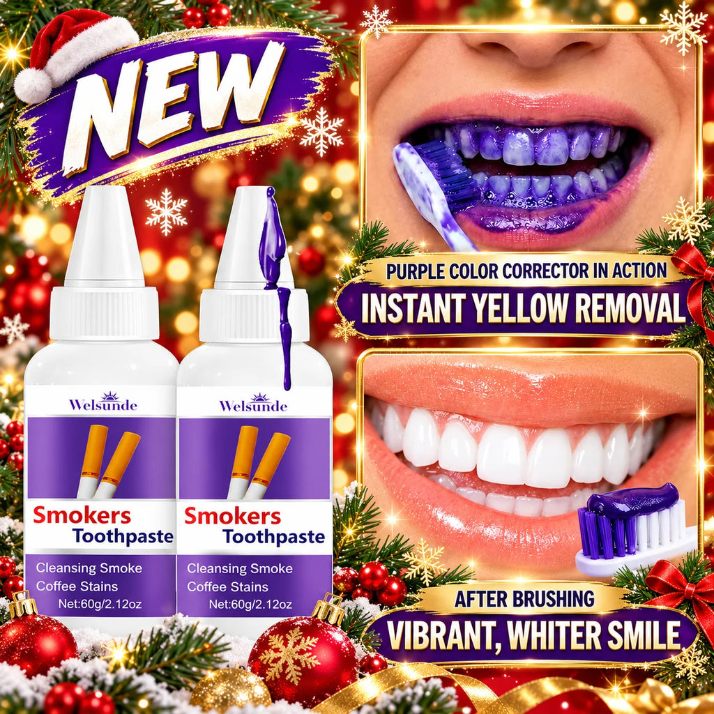 2 Packs Whitening Teeth Toothpaste, Gently Reduce Smoke & Coffee Stains, Toothpaste for Deep Cleaning & Brighter Smile, Purple Remineralizing Hydroxyapatite Toothpaste, with Minty Fresh Breath, Gentle on Gums, Ideal Oral Hygi