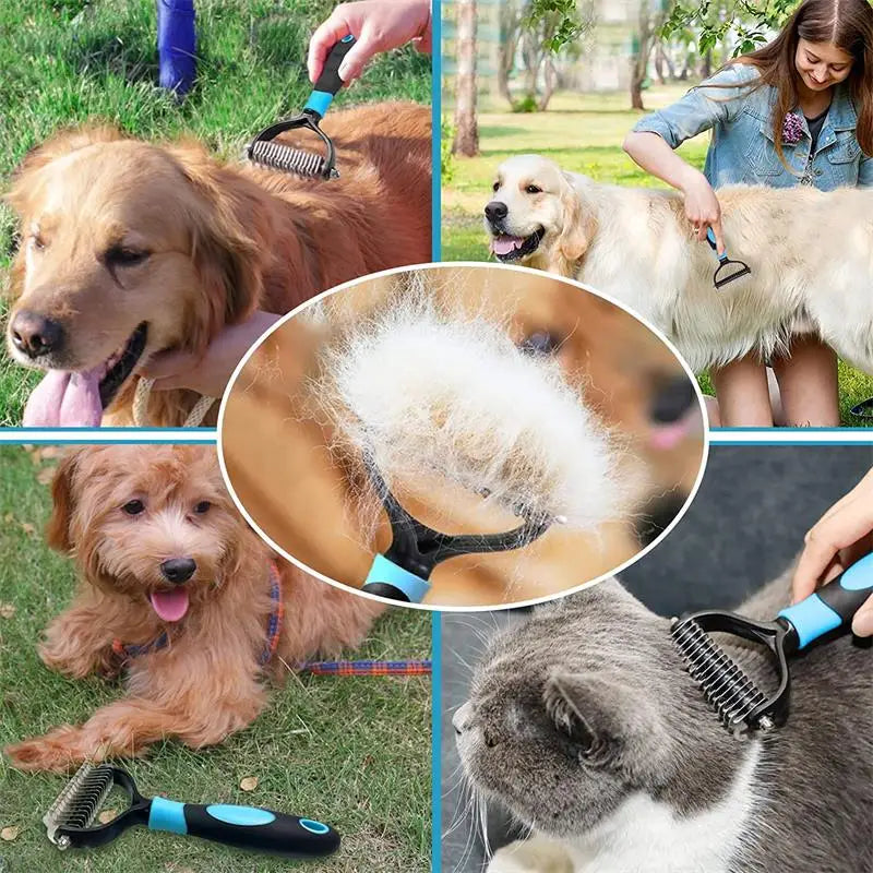 Professional Dog Grooming Brush, Pet Hair Remover Comb for Cats and Dogs